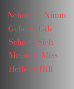 Schwache Imperative gegen starke Imperative